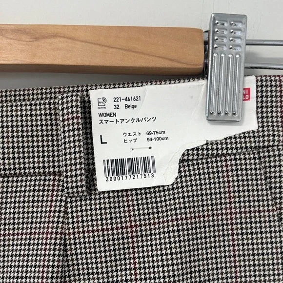 Uniqlo Women's Classic Checkered Trousers NWT - Picture 3 of 6